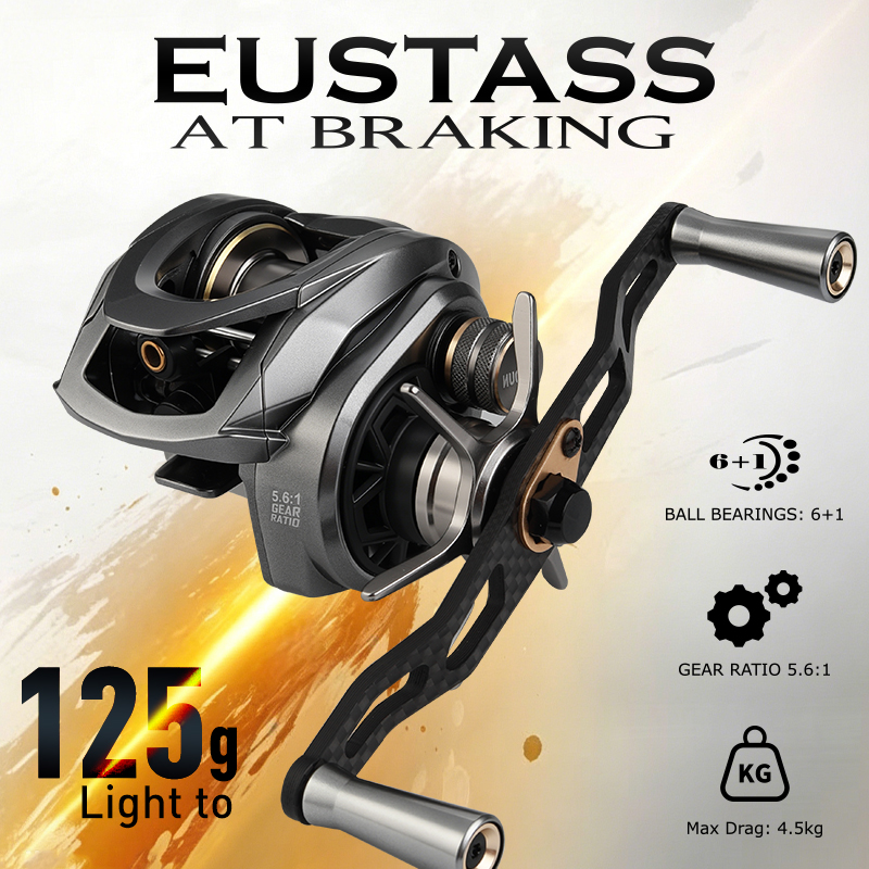 Spincast Reel - LEYDUN EUSTASS Baitcasting Molen 125g Ultralicht