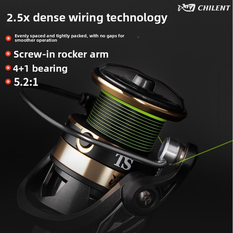 Ice Fishing Reel - Geoptimaliseerde, geavanceerde draadopstelling van spinhengels zonder