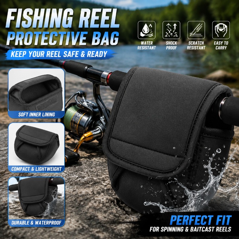 Reel Bag - Beschermhoes voor vismolens, draagtas voor molens,