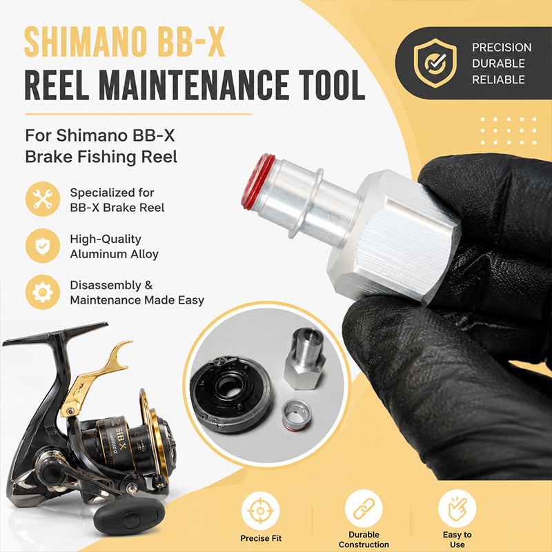 Spinning Reel - Geïntegreerd reparatie-demontagegereedschap van aluminiumlegering voor Shimano