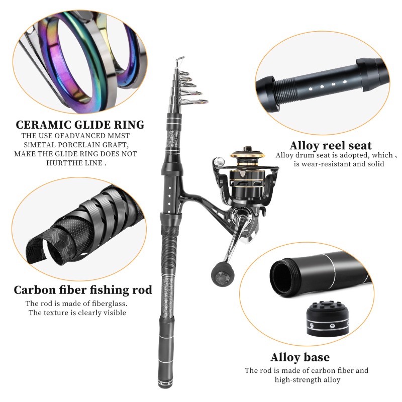 Koolstofvezel telescopische he - Reel Spare Spool recensie en prijs