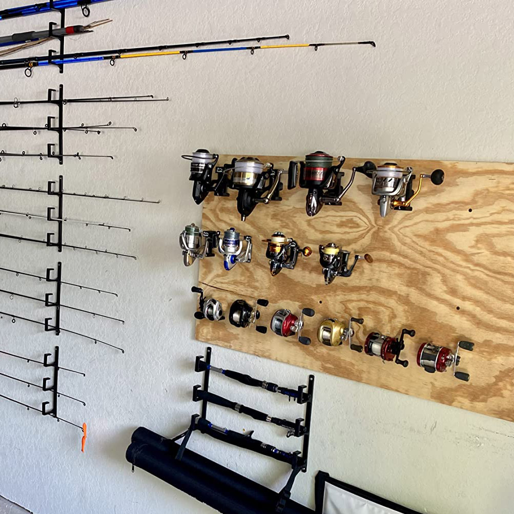 5 stuks wandgemonteerde vismol - Fly Reel recensie en prijs