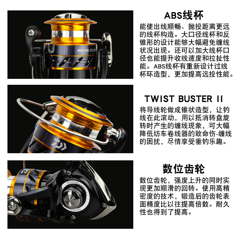 DAIWA MISSION CS Visreel 2000- - Reel Spare Spool recensie en prijs